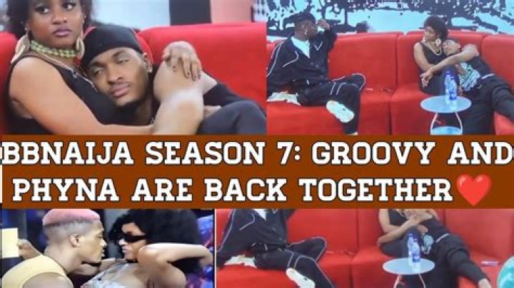 
BBNaija S7: Groovy And Phyna Finally Share Their First Public Kiss At The Party 