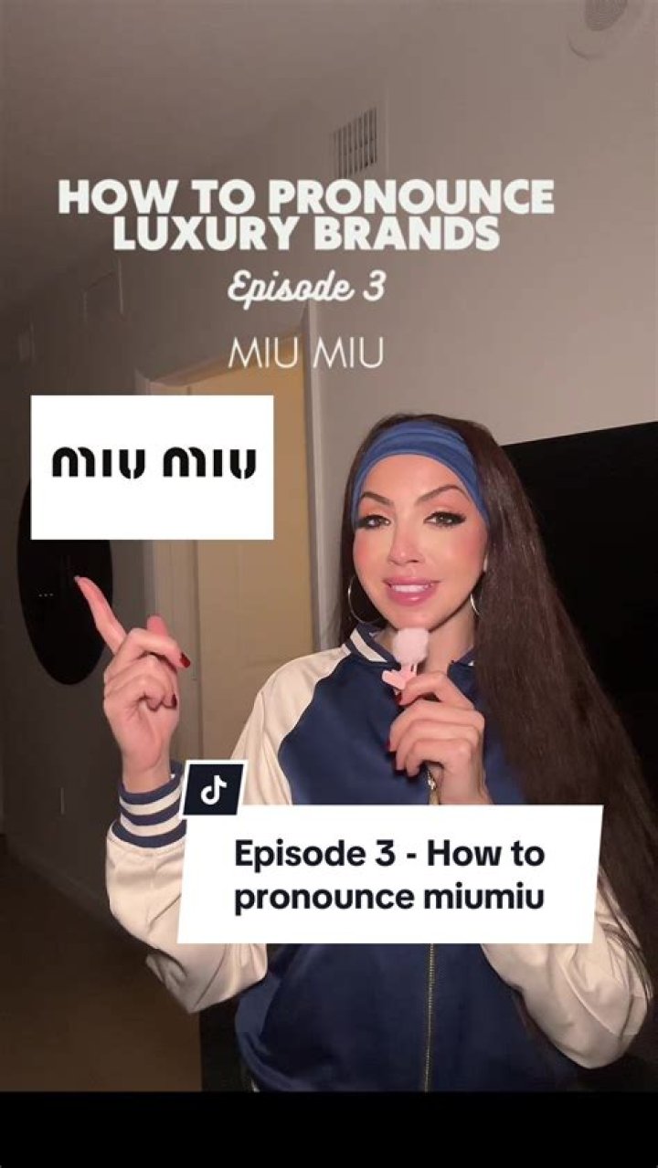 How to pronounce miu miu