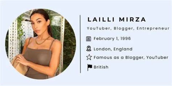 Lailli Mirza Height, Weight, Net Worth, Age, Birthday, Wikipedia, Who, Nationality, Biography