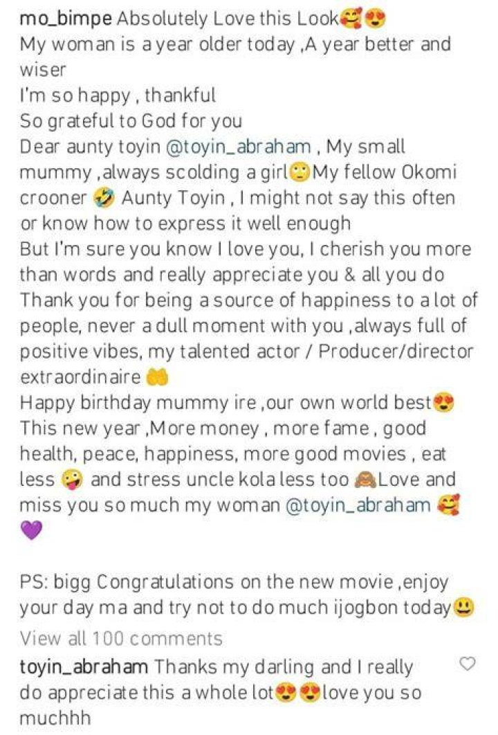 
Mo Bimpe Pays Emotional Birthday Tribute To Toyin Abraham 