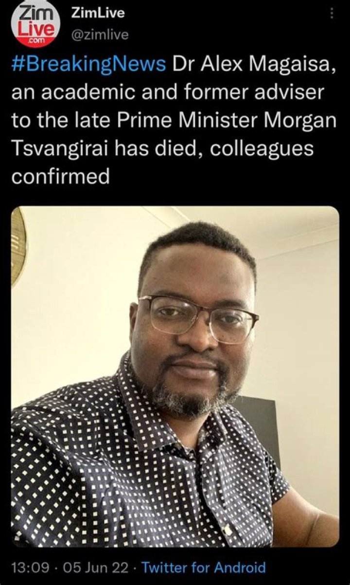 
What Happened To Dr Alex Magaisa? Cardiac Arrest Linked To His Cause Of Death 